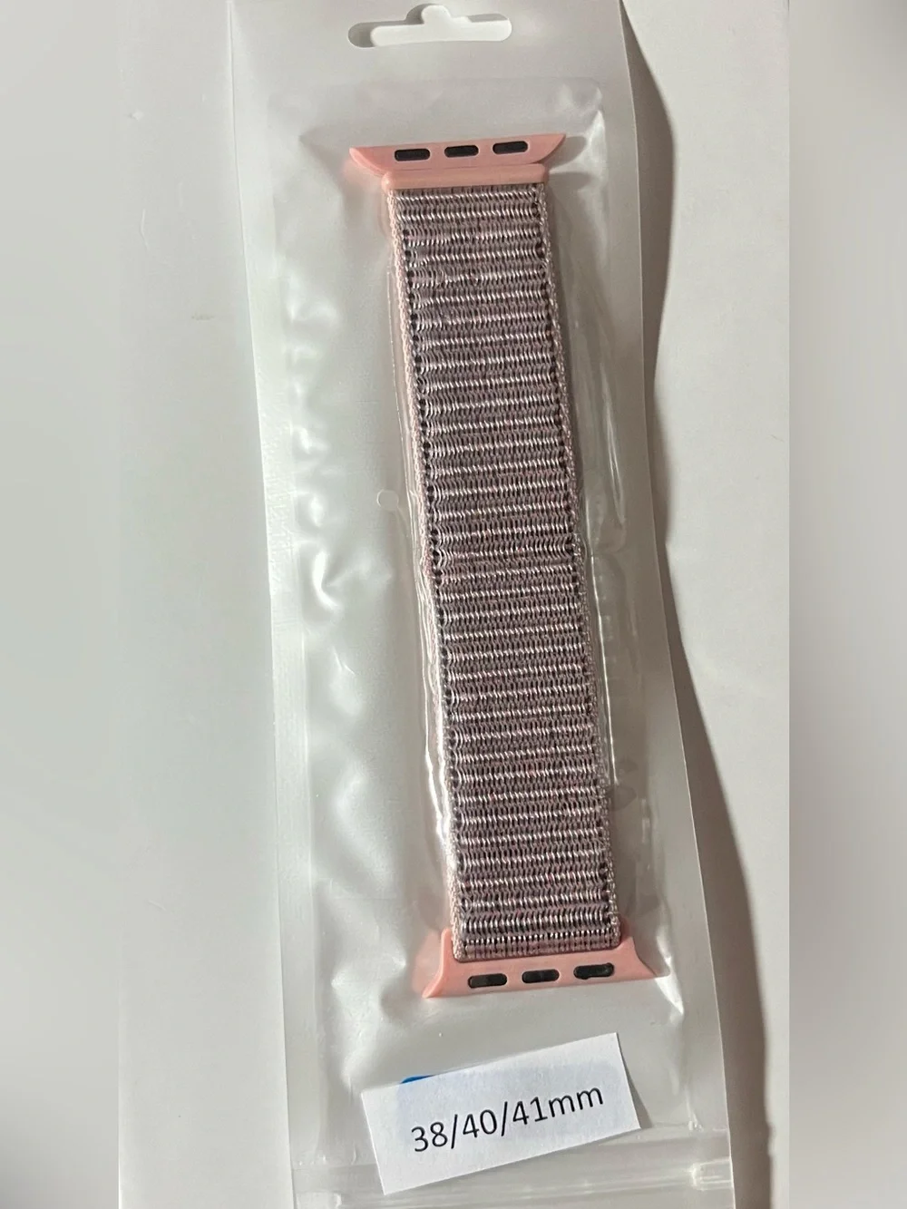 Women's Pink Nylon Loop Watch Band - Compatible 38/40/41mm